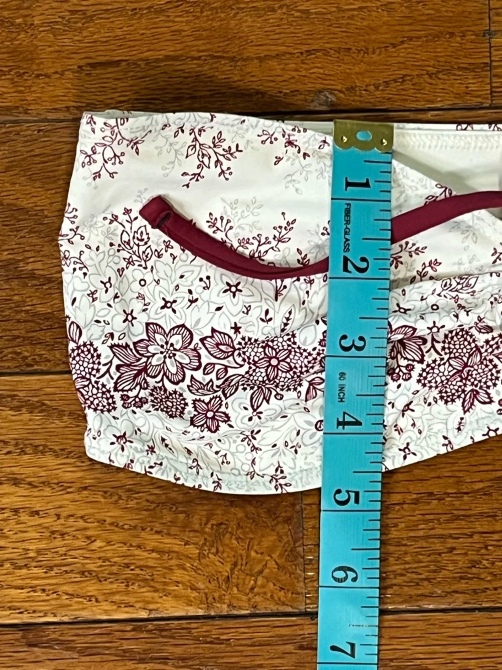 Frankies Bikinis Jeanette Floral Strapless Bandeau Bikini Top Women’s M
